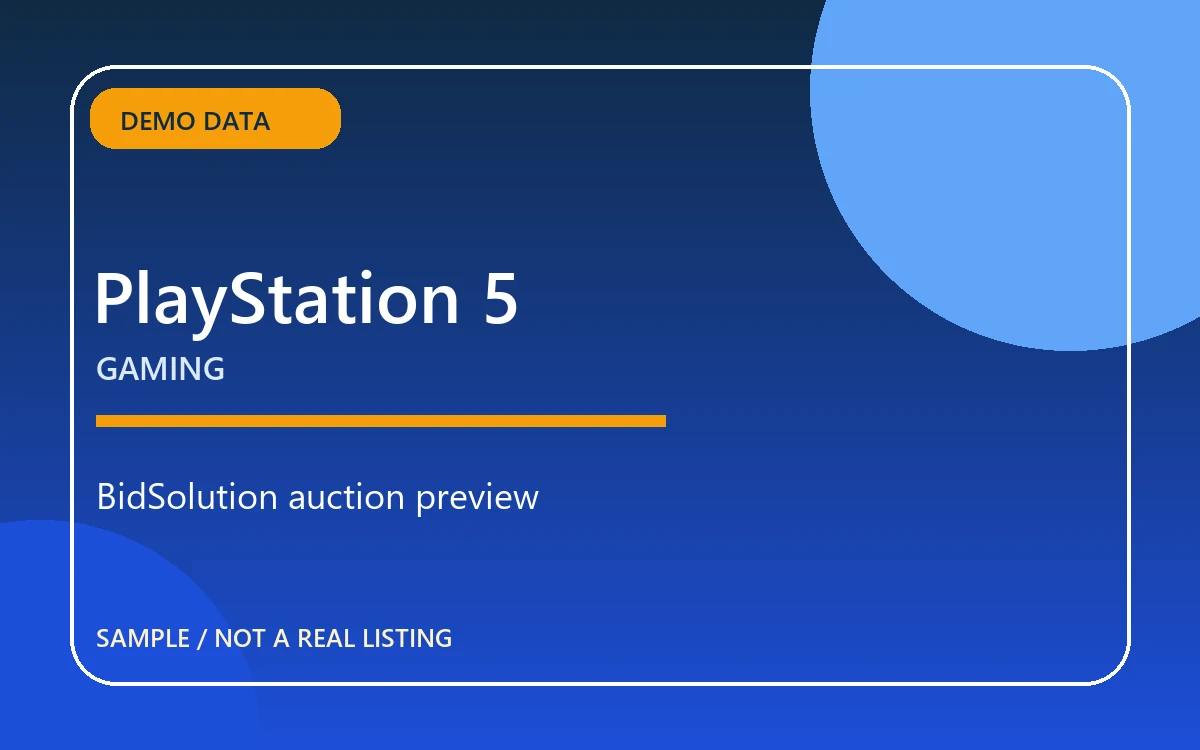 ภาพ[ตัวอย่าง] PlayStation 5 Slim · ชุด 02 สำหรับประมูลออนไลน์