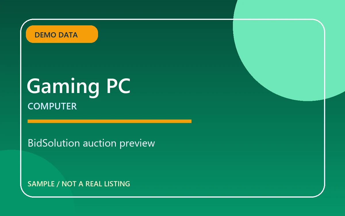 ภาพ[ตัวอย่าง] คอมพิวเตอร์ Gaming Ryzen 5 RTX 4060 · ชุด 05 สำหรับประมูลออนไลน์